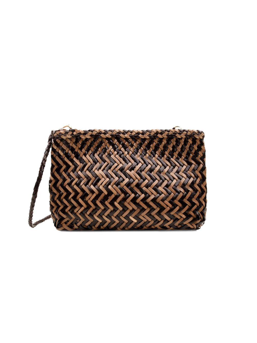 Borsa a spalla Goya Zig Zag Mix VIPERA Donna - Marrone