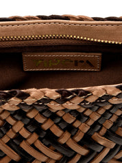 Borsa a spalla Goya Zig Zag Mix VIPERA Donna - Marrone