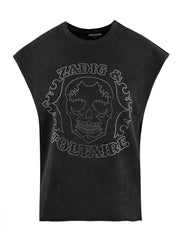 Top Cloe Hc Skull Strass ZADIG&VOLTAIRE Donna - Nero