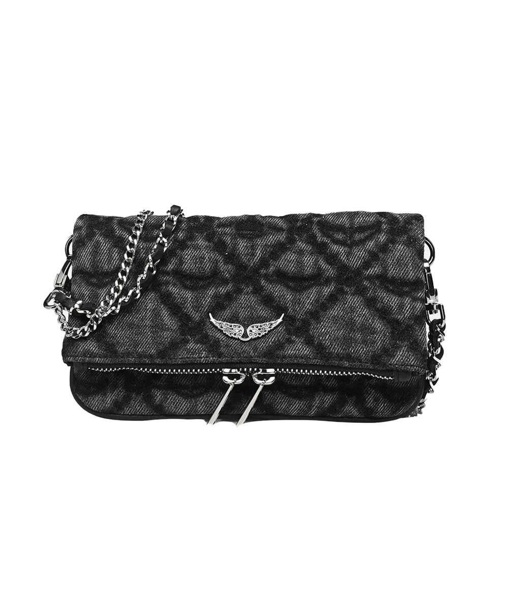 Pochette Rock Nano Denim Monogram ZADIG&VOLTAIRE Donna - Nero