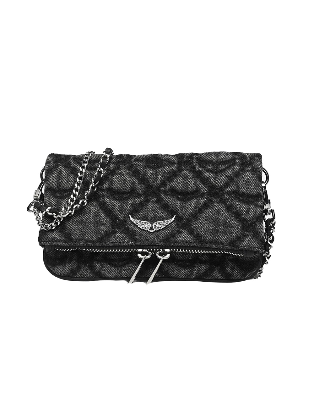 Pochette Rock Nano Denim Monogram ZADIG&VOLTAIRE Donna - Nero