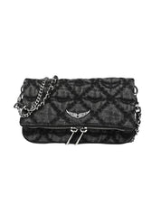Pochette Rock Nano Denim Monogram ZADIG&VOLTAIRE Donna - Nero