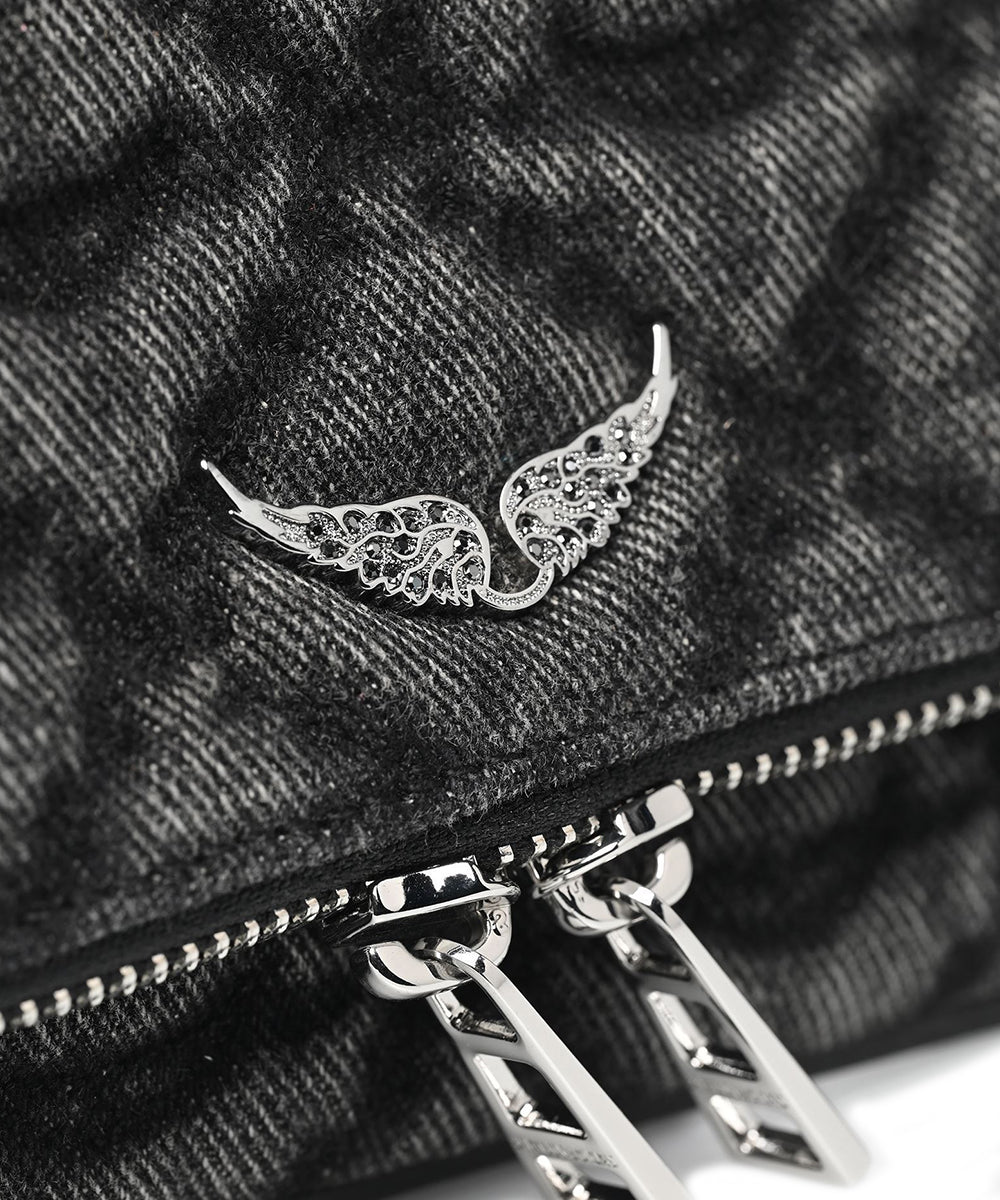 Pochette Rock Nano Denim Monogram ZADIG&VOLTAIRE Donna - Nero