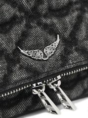 Pochette Rock Nano Denim Monogram ZADIG&VOLTAIRE Donna - Nero