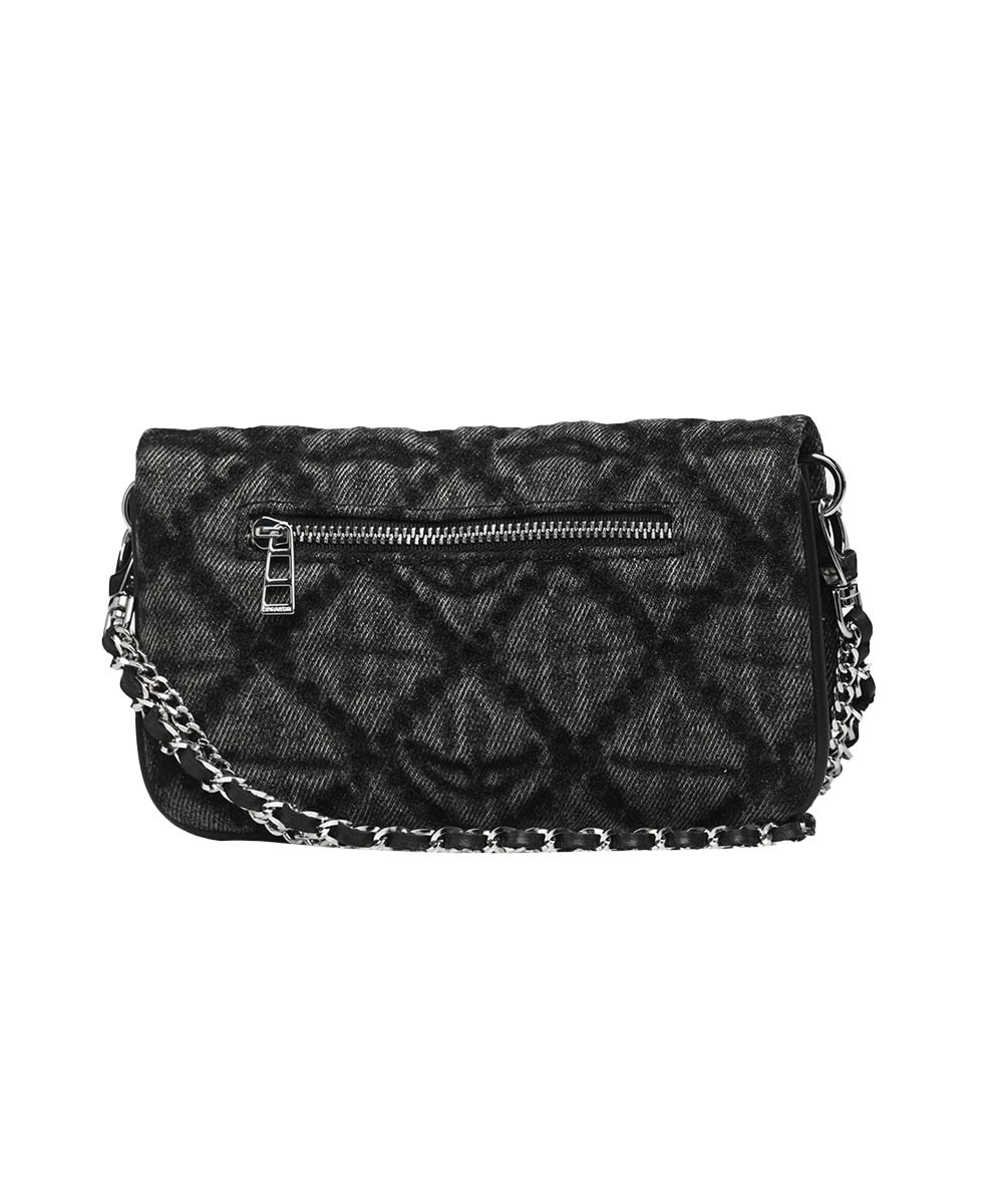 Pochette Rock Nano Denim Monogram ZADIG&VOLTAIRE Donna - Nero