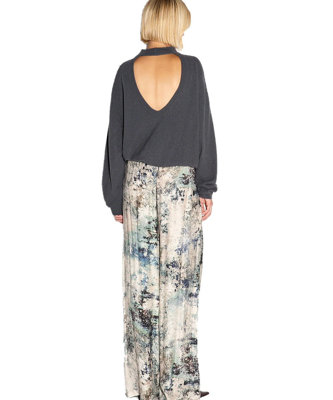 Maglione Audrey open back AKEP Donna - Blue