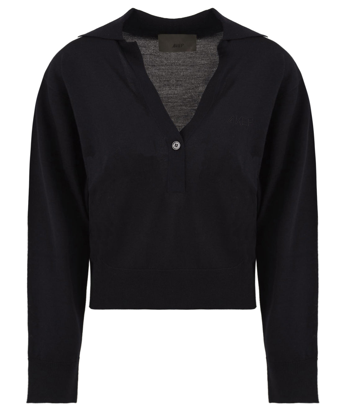 Polo Nina logo AKEP Donna - Blue