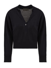 Polo Nina logo AKEP Donna - Blue
