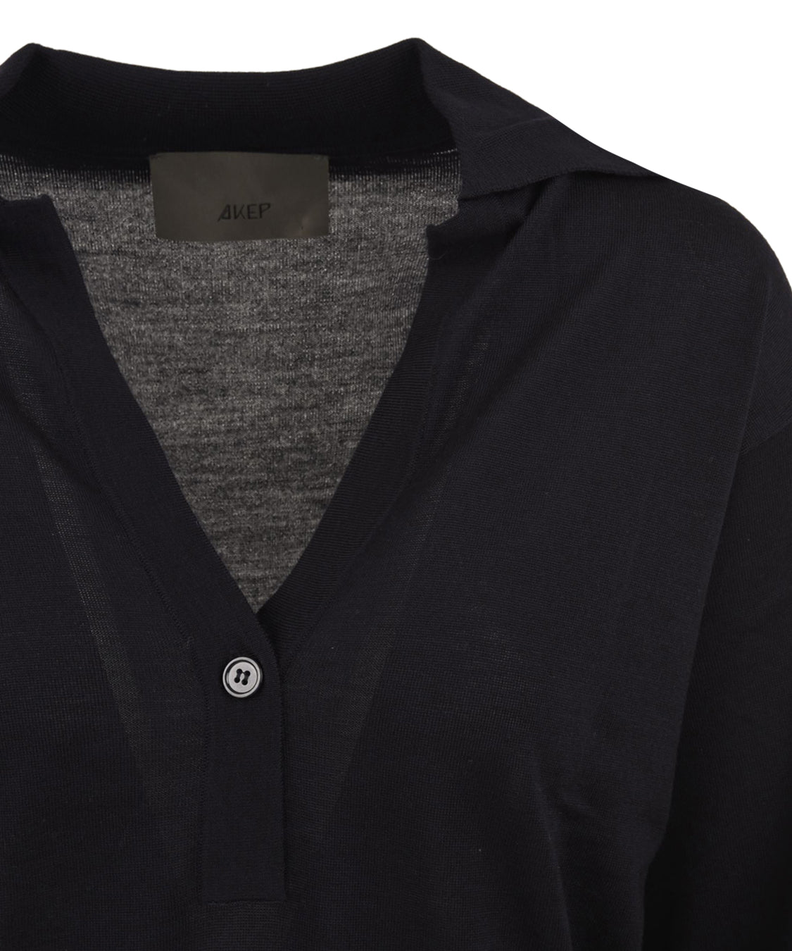Polo Nina logo AKEP Donna - Blue