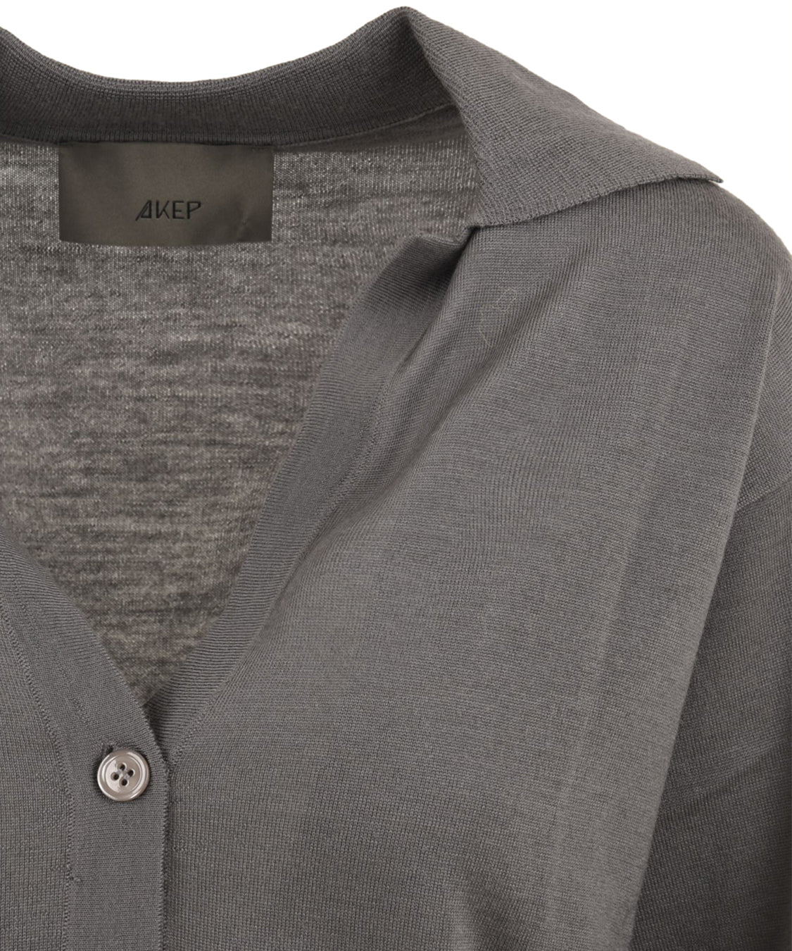 Polo Nina logo AKEP Donna - Dark Steel