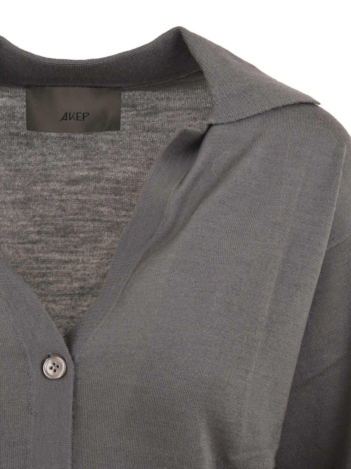 Polo Nina logo AKEP Donna - Dark Steel