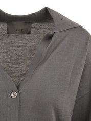 Polo Nina logo AKEP Donna - Dark Steel