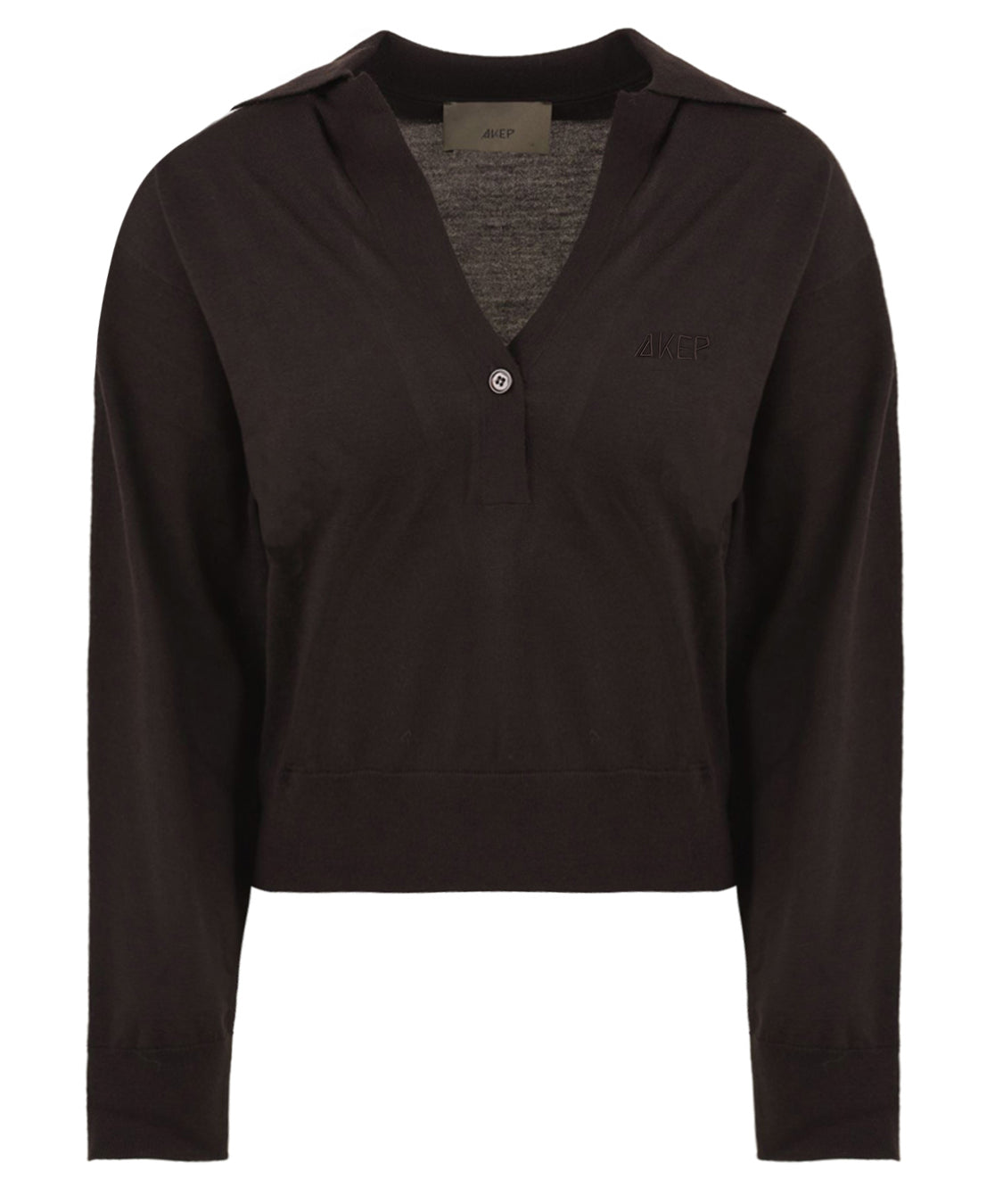 Polo Nina logo AKEP Donna - Marrone