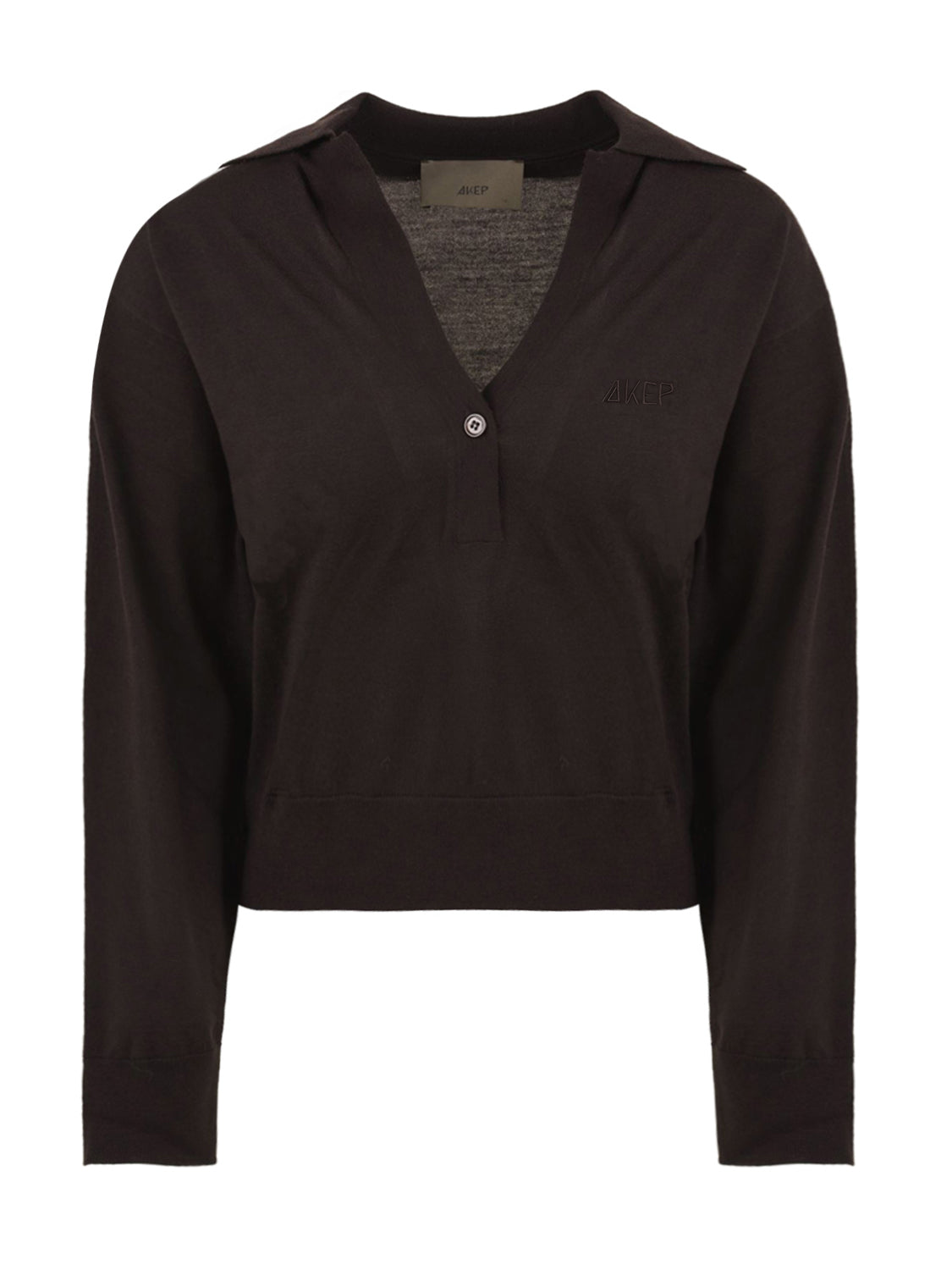 Polo Nina logo AKEP Donna - Marrone
