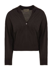 Polo Nina logo AKEP Donna - Marrone