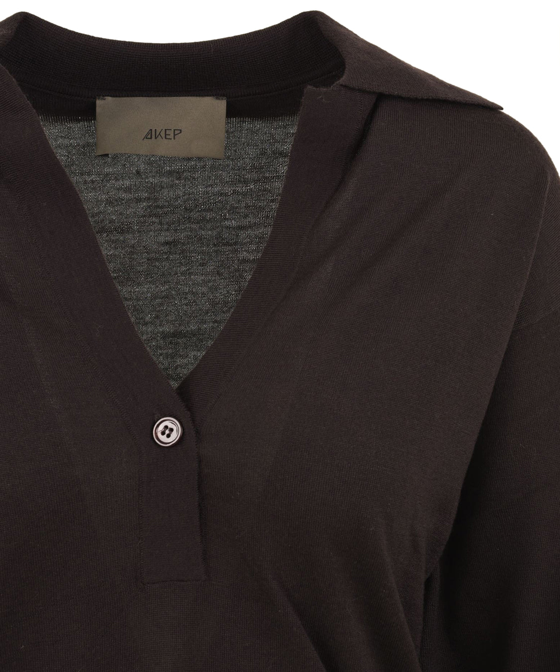 Polo Nina logo AKEP Donna - Marrone