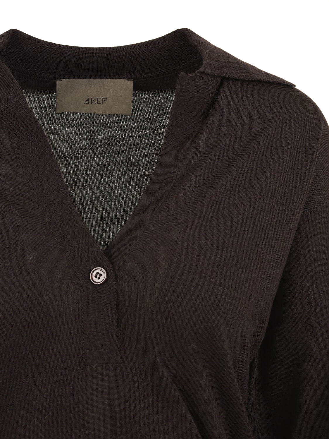 Polo Nina logo AKEP Donna - Marrone