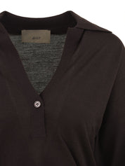 Polo Nina logo AKEP Donna - Marrone