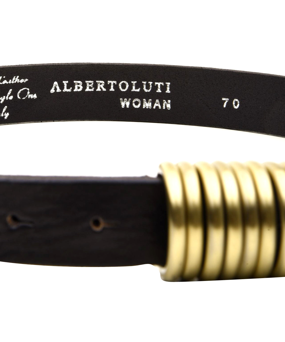 Cintura pelle bovina ALBERTO LUTI Donna - Nero