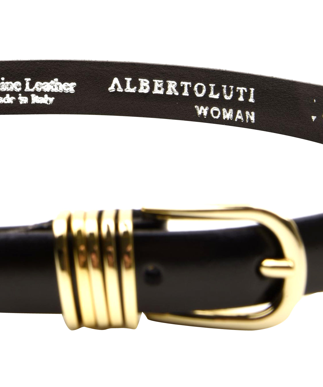 Cintura pelle bovina ALBERTO LUTI Donna - Nero