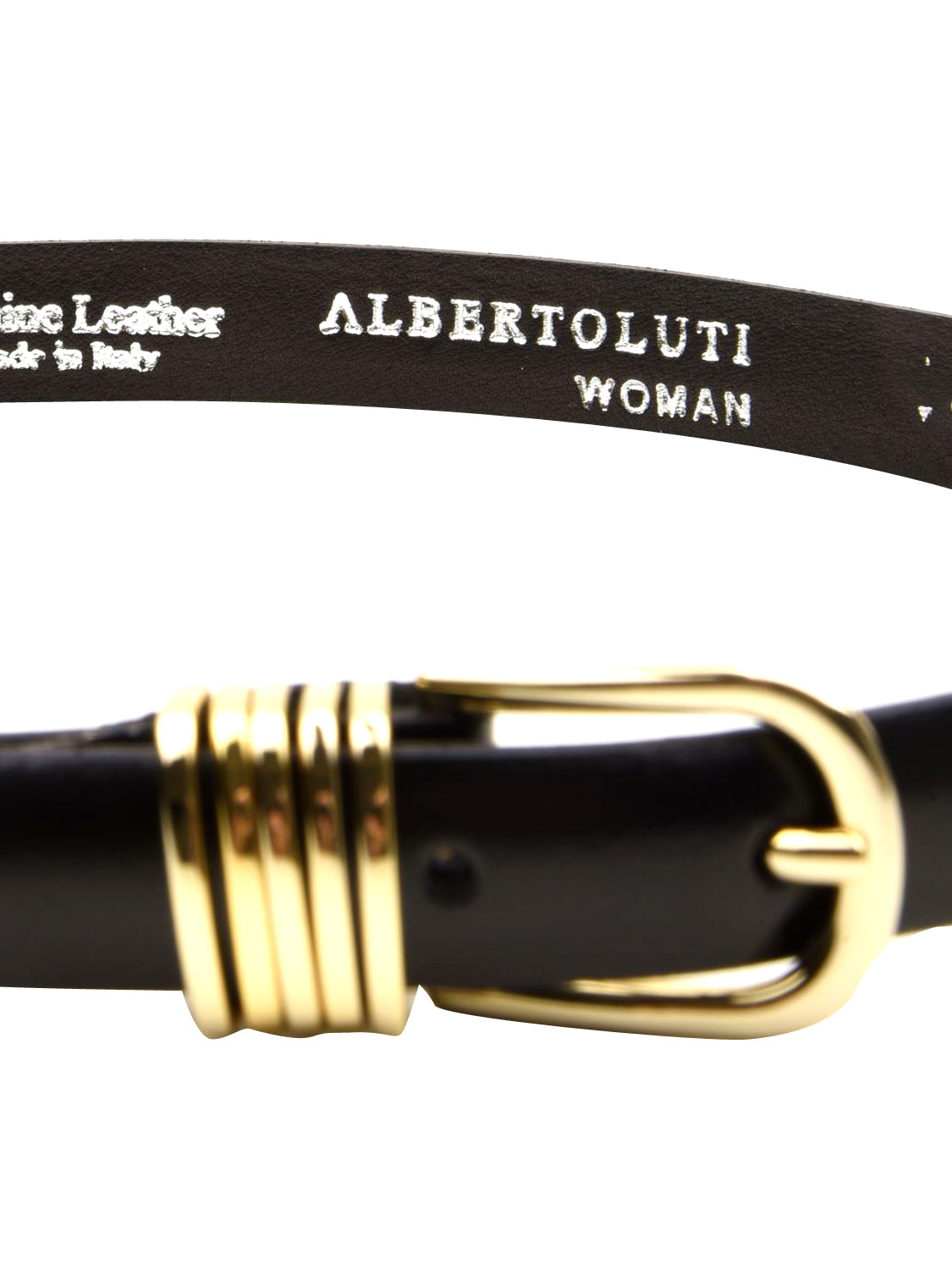 Cintura pelle bovina ALBERTO LUTI Donna - Nero
