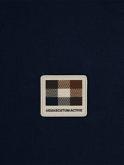 T-shirt Check Shoulder AQUASCUTUM Uomo - Blue