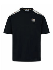 T-shirt Check Shoulder AQUASCUTUM Uomo - Nero