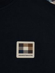 T-shirt Check Shoulder AQUASCUTUM Uomo - Nero