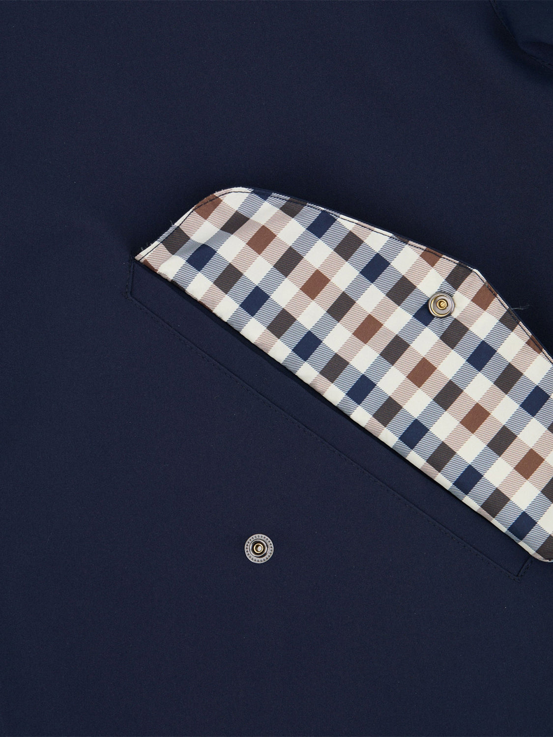 T-shirt Check Shoulder AQUASCUTUM Uomo - Nero