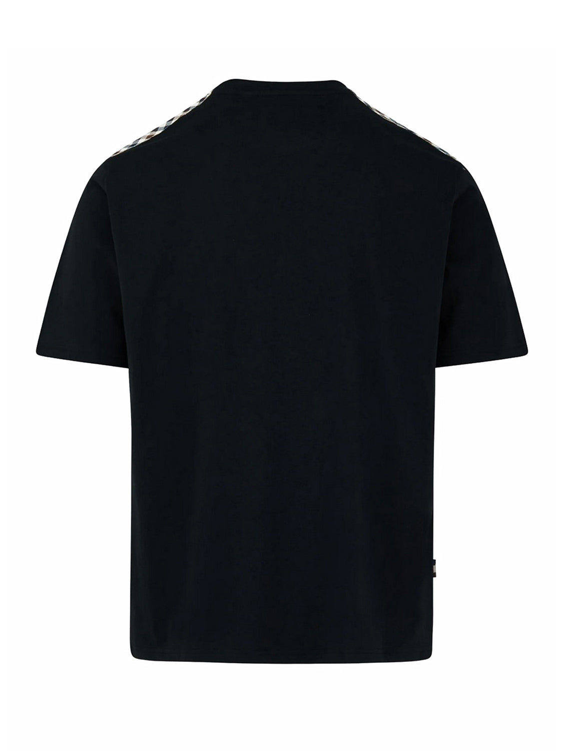 T-shirt Check Shoulder AQUASCUTUM Uomo - Nero