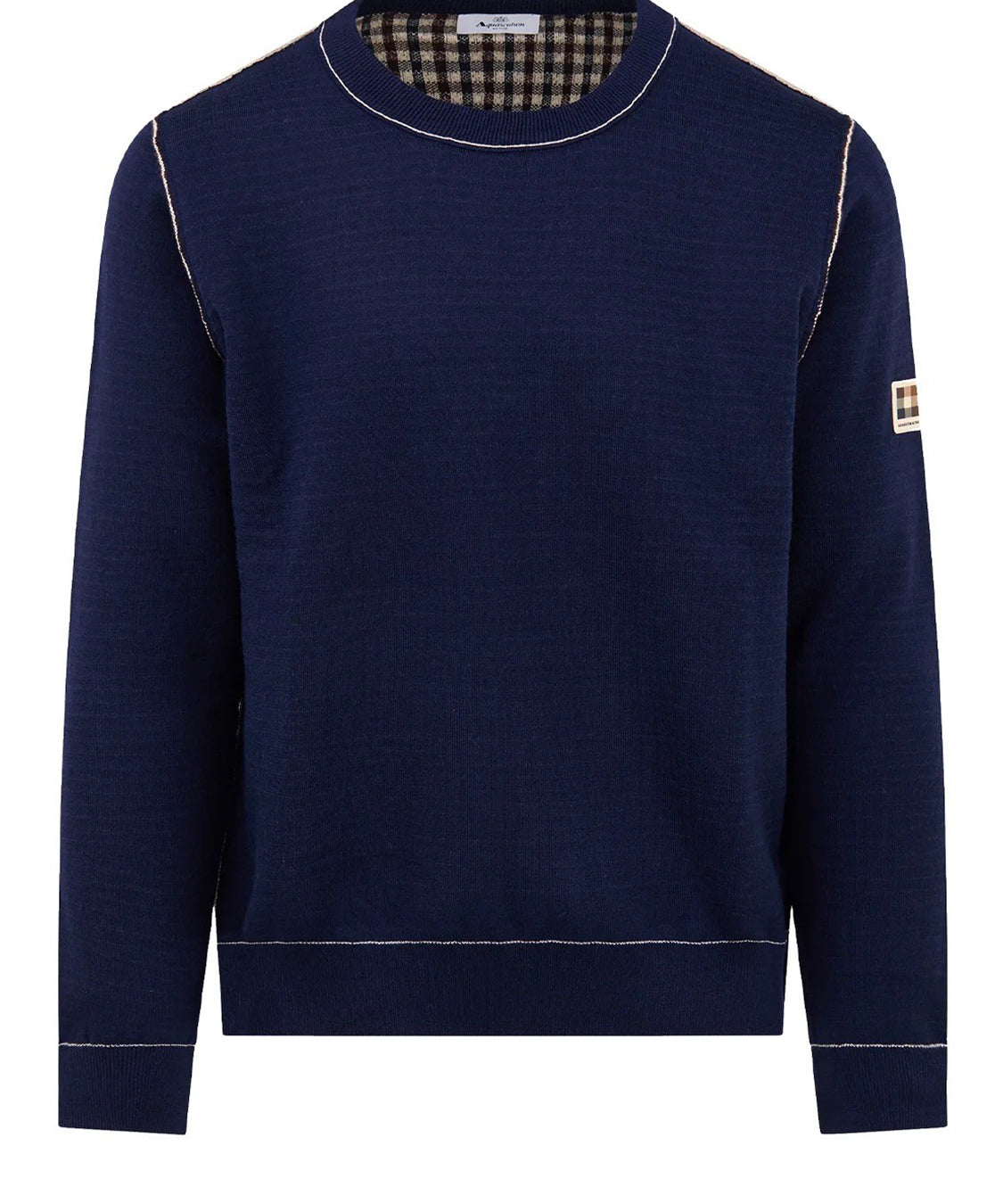 Maglione Reversible wool AQUASCUTUM Uomo - Blue
