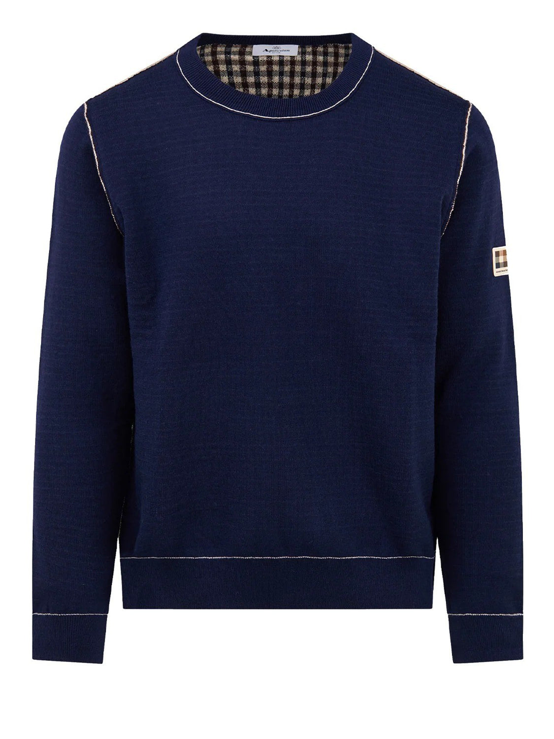 Maglione Reversible wool AQUASCUTUM Uomo - Blue