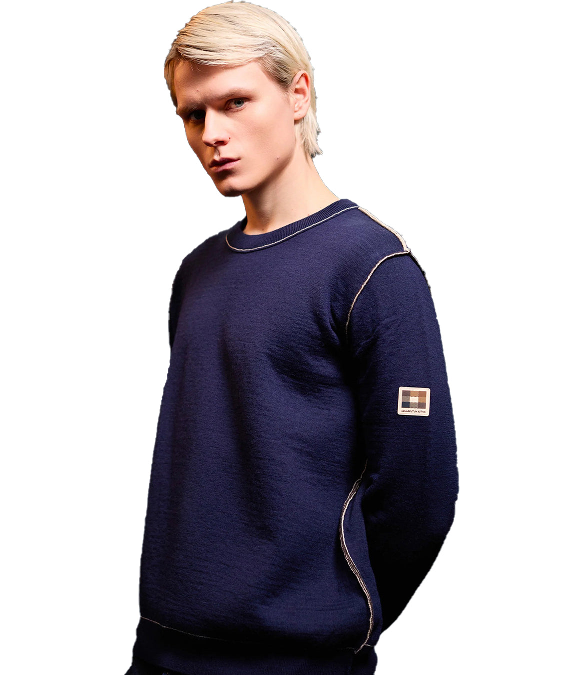 Maglione Reversible wool AQUASCUTUM Uomo - Blue