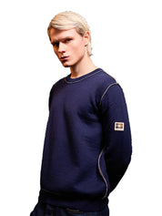 Maglione Reversible wool AQUASCUTUM Uomo - Blue