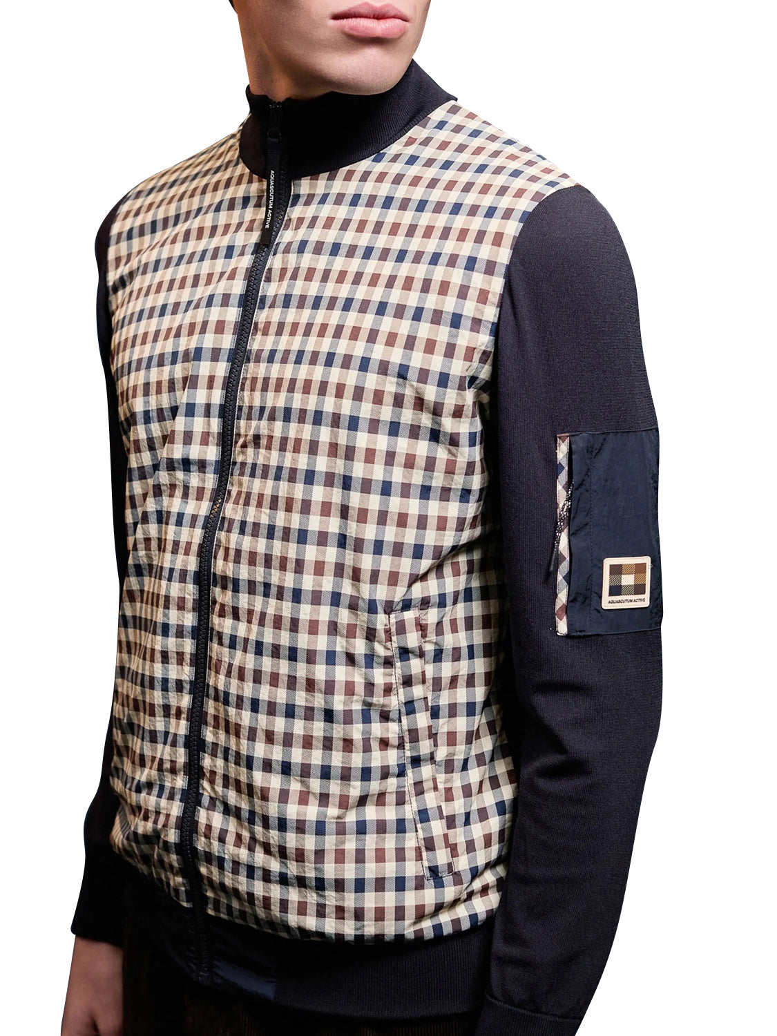 Maglione Club Tech full zip AQUASCUTUM Uomo - Blue