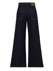 Jeans wide leg ASPESI Donna - Blue