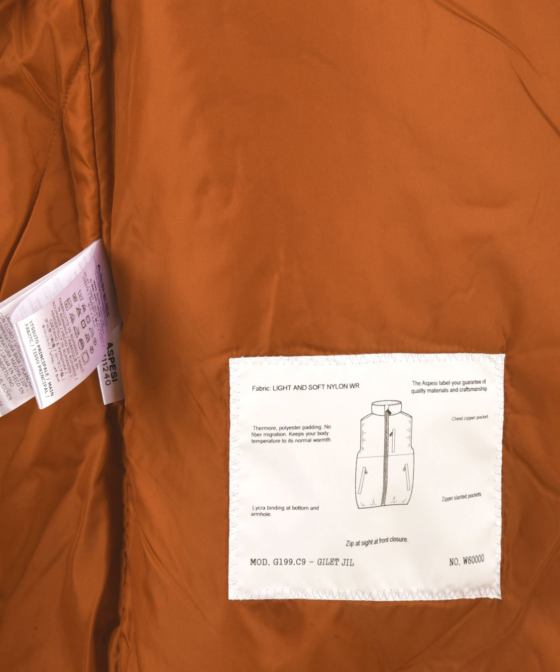 Gilet Jil ASPESI Uomo - Arancione