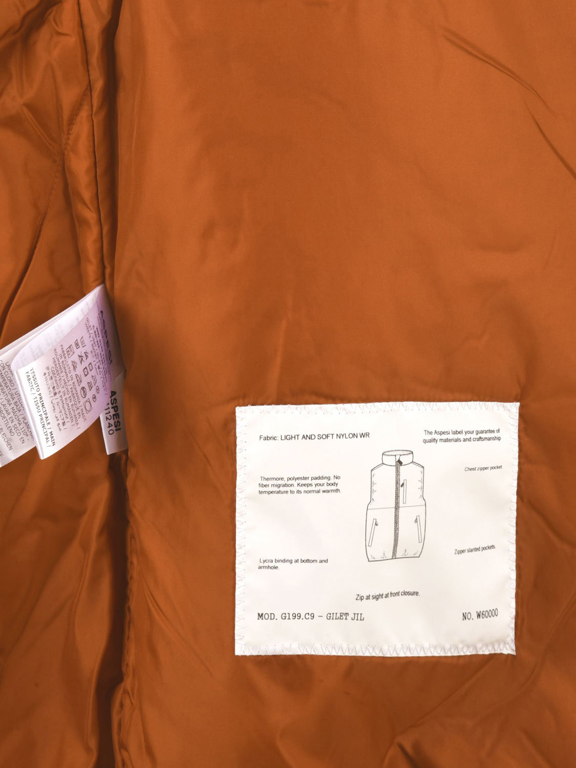 Gilet Jil ASPESI Uomo - Arancione