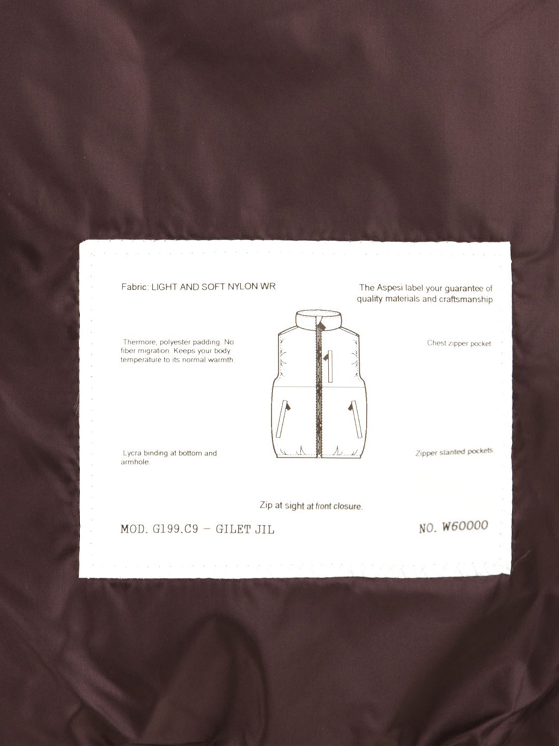 Gilet Jil ASPESI Uomo - Marrone