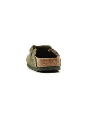 Sabot Boston Suede Leather BIRKENSTOCK Unisex - Verde