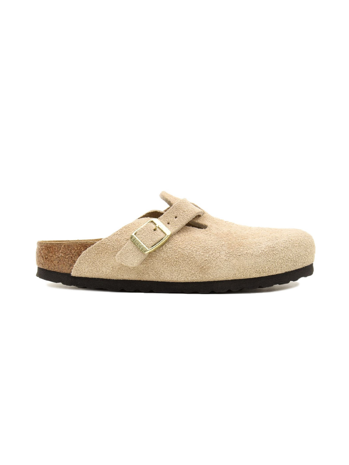 Sabot Boston Suede Leather BIRKENSTOCK Unisex - Beige
