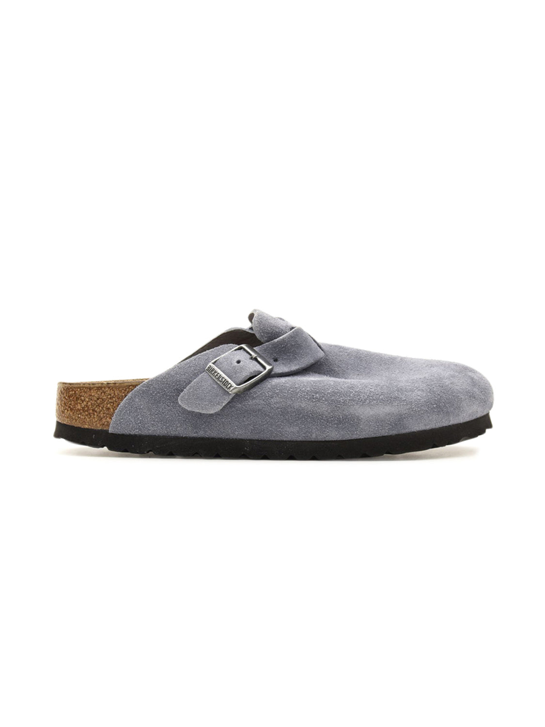 Sabot Boston Suede Leather BIRKENSTOCK Unisex - Blue
