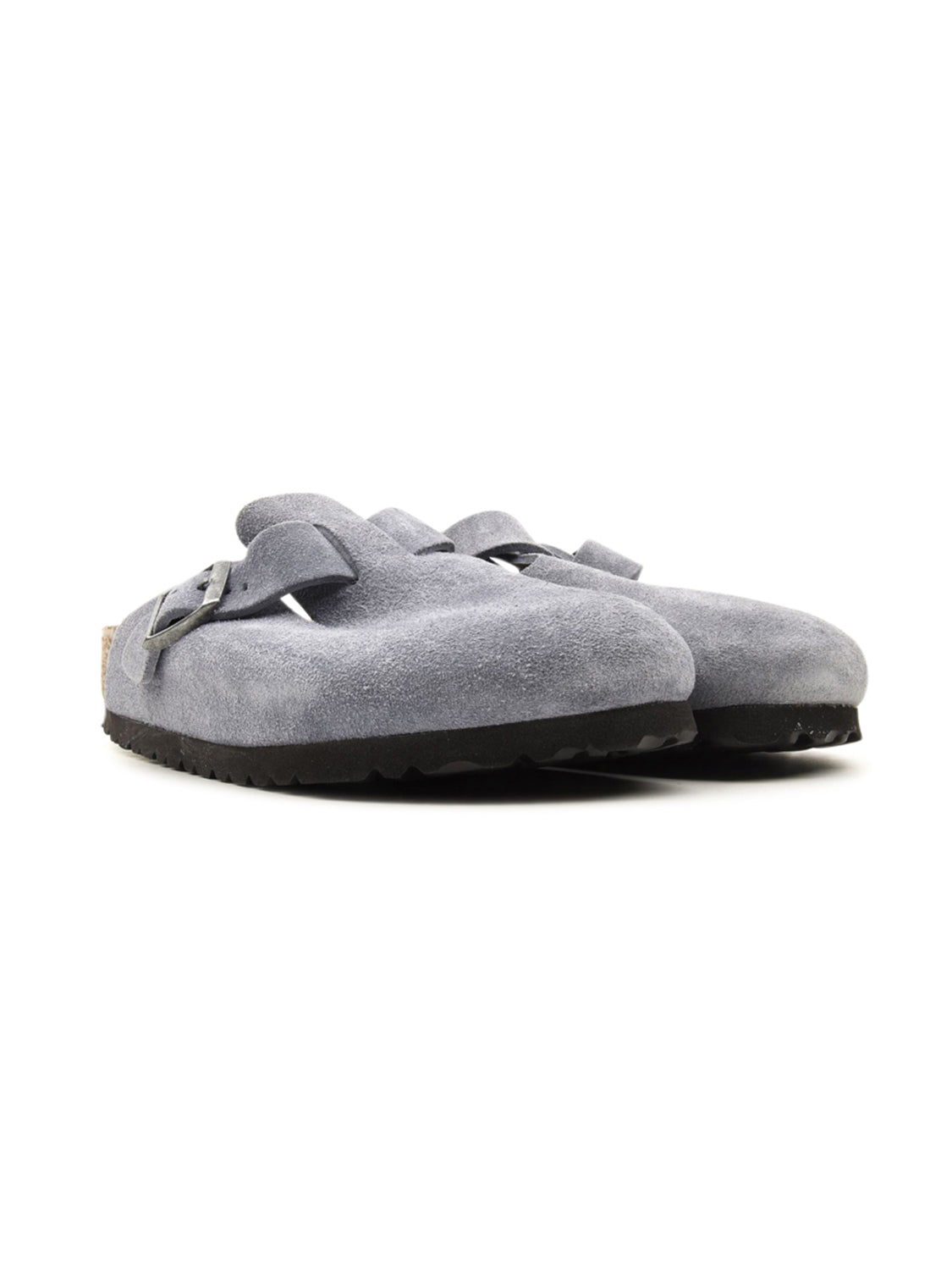 Sabot Boston Suede Leather BIRKENSTOCK Unisex - Blue
