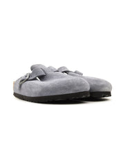 Sabot Boston Suede Leather BIRKENSTOCK Unisex - Blue