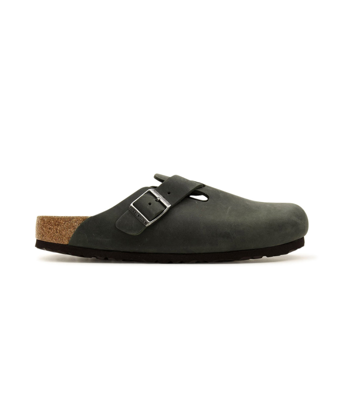 Sabot Boston Oiled Leather BIRKENSTOCK Unisex - Verde
