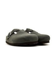 Sabot Boston Oiled Leather BIRKENSTOCK Unisex - Verde