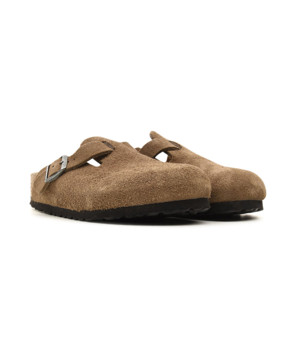 Sabot Boston Suede Leather BIRKENSTOCK Unisex - Marrone