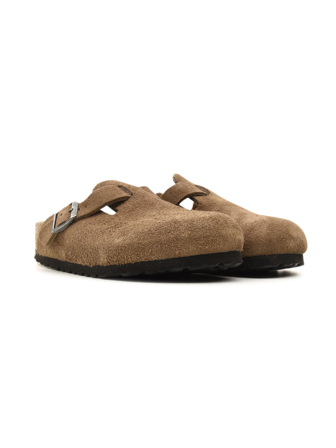 Sabot Boston Suede Leather BIRKENSTOCK Unisex - Marrone