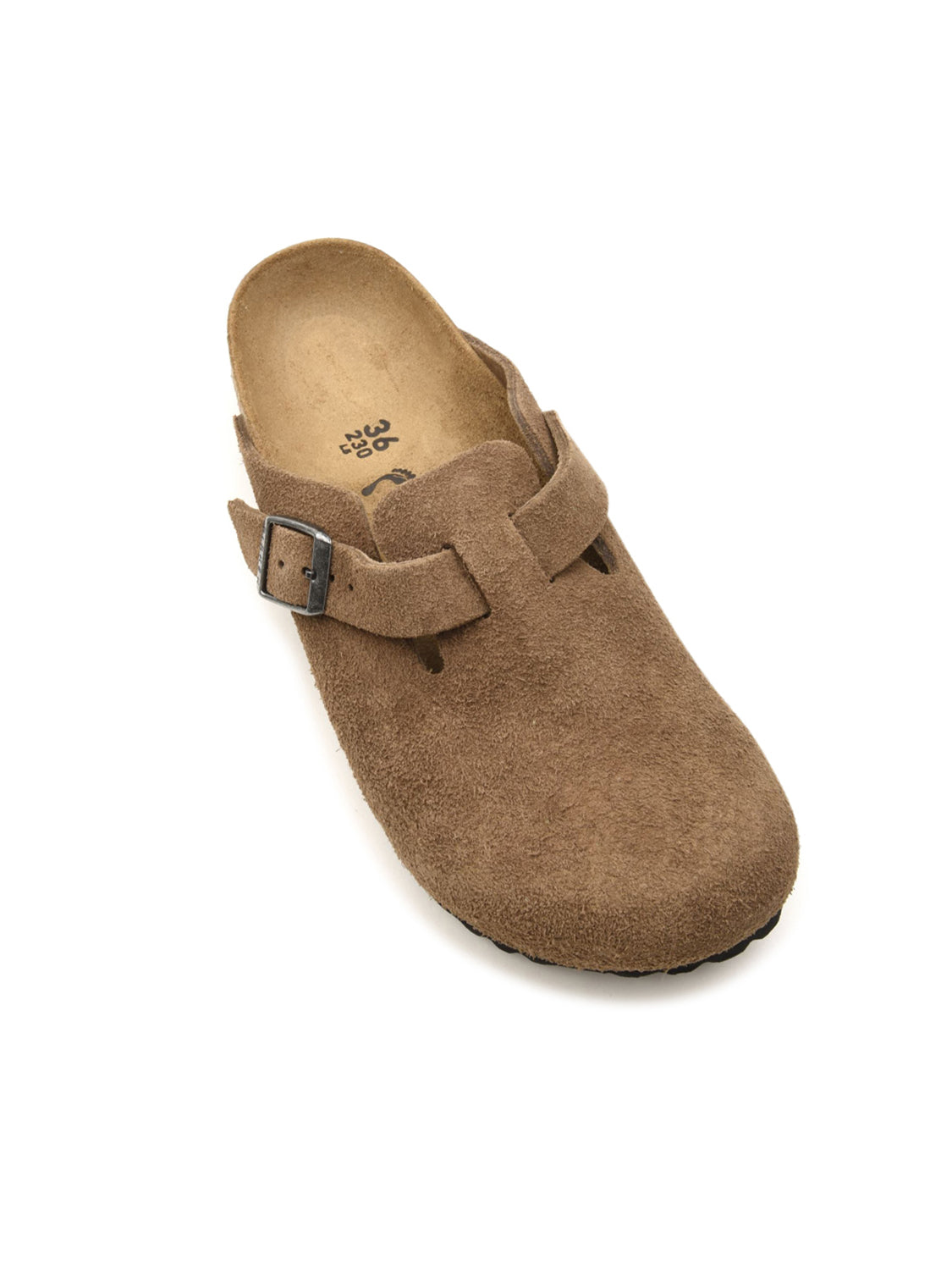 Sabot Boston Suede Leather BIRKENSTOCK Unisex - Marrone