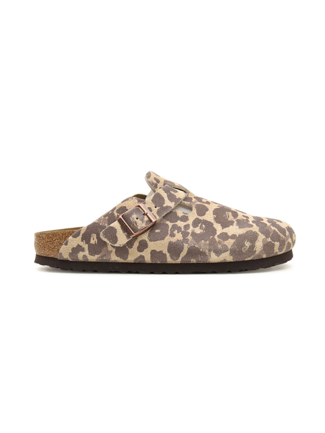 Sabot Boston Suede Leather BIRKENSTOCK Unisex - Beige
